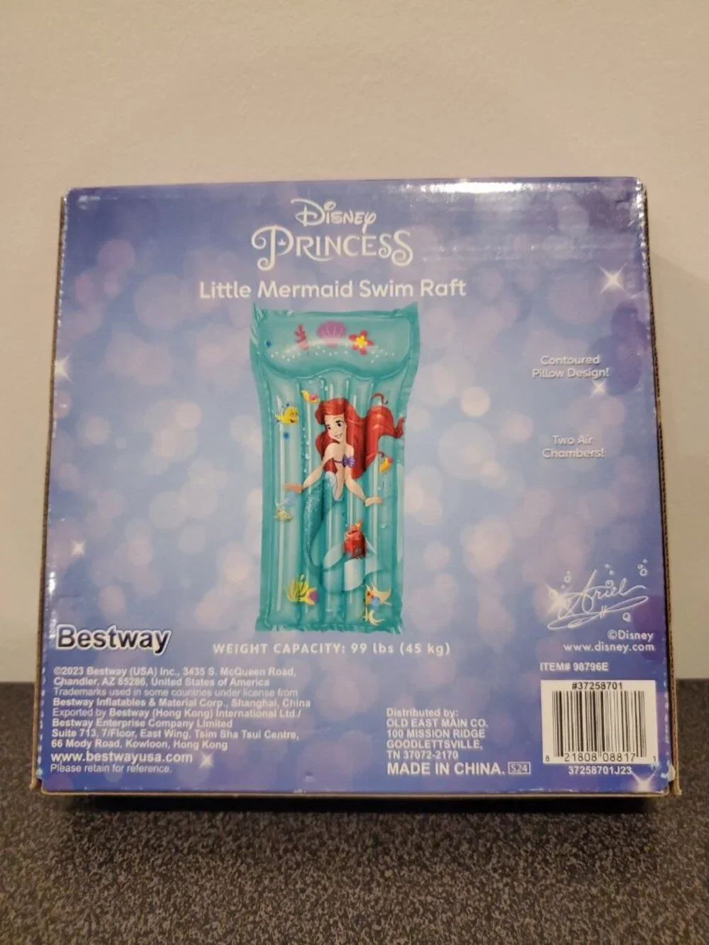 Disney Princess Little Mermaid Swim Raft Pool Float New Ages 3+